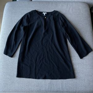 Joie Black Button Front Top